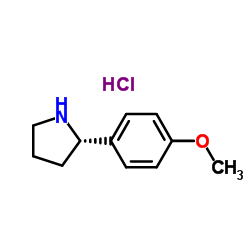 (S)-2-(4-Methoxyphenyl)pyrrolidine hydrochloride Structure