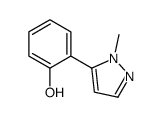 2-(1-甲基-1H-吡唑-5-基)苯酚结构式