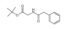 phenylacetyl-glycine-t-butyl ester Structure