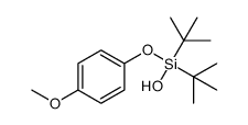 di-tert-butyl(4-methoxyphenoxy)silanol结构式