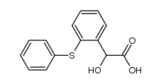 2-hydroxy-(2-(2-phenylthio)phenyl)acetic acid Structure