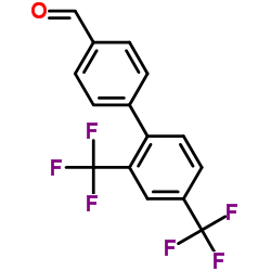 2',4'-Bis(trifluoromethyl)-4-biphenylcarbaldehyde结构式