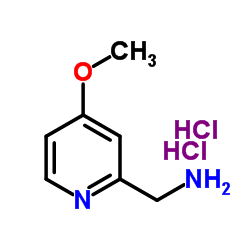 (4-甲氧基吡啶-2-基)甲胺二盐酸盐结构式