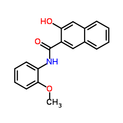 3-羟基-2'-甲氧基-2-萘苯胺结构式