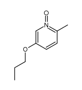 5-n-propyloxy-2-methylpyridine N-oxide结构式