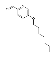 5-n-heptyloxypyridine-2-carbaldehyde Structure