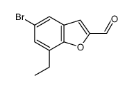 5-溴-7-乙基-2-甲酰基-苯并呋喃结构式