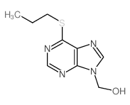 (6-propylsulfanylpurin-9-yl)methanol Structure