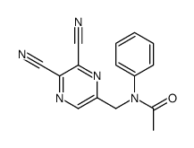 N-[(5,6-dicyanopyrazin-2-yl)methyl]-N-phenylacetamide Structure