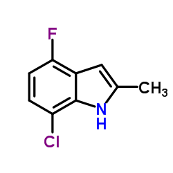 7-Chloro-4-fluoro-2-methyl-1H-indole Structure
