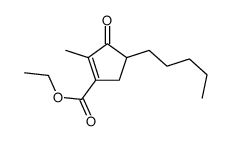 ethyl 2-methyl-3-oxo-4-pentylcyclopentene-1-carboxylate Structure