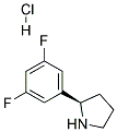 (R)-2-(3,5-DIFLUOROPHENYL)PYRROLIDINE HYDROCHLORIDE Structure