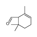 (1S)-2,6,6-trimethylcyclohex-2-ene-1-carbaldehyde结构式