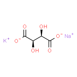 potassium sodium (R*,R*)-()-tartrate Structure