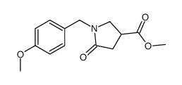 1-(4-甲氧基苄基)-5-氧代吡咯烷-3-羧酸甲酯结构式