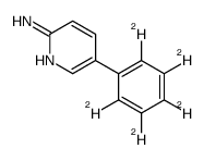 2-Amino-5-phenylpyridine-d5 Structure