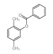 Phenol, 2,5-dimethyl-,1-benzoate structure