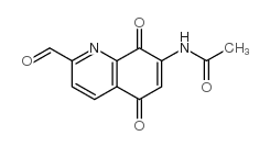 N-(2-甲酰基-5,8-二氧代-5,8-二氢喹啉-7-基)乙酰胺结构式
