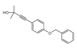 2-methyl-4-(4-phenylmethoxyphenyl)but-3-yn-2-ol Structure