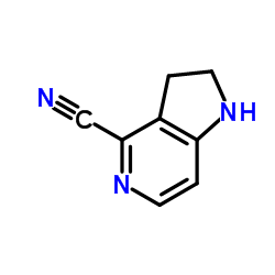 2,3-Dihydro-1H-pyrrolo[3,2-c]pyridine-4-carbonitrile Structure
