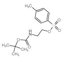 2-((叔丁氧基羰基)氨基)乙基4-甲基苯磺酸酯结构式