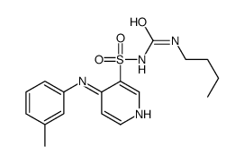 N-[(n-butylamino)carbonyl]-4-[(3-Methylphenyl)amino]-3-pyridinesulfonamide结构式