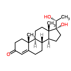 (20R)-17,20-Dihydroxypregn-4-en-3-one structure