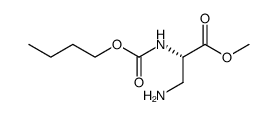 (S)-3-amino-2-butoxycarbonylamino-propionic acid methyl ester Structure