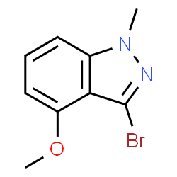 3-溴-4-甲氧基-1-甲基-1H-吲唑结构式