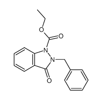 2-benzyl-3-oxo-2,3-dihydro-indazole-1-carboxylic acid ethyl ester结构式