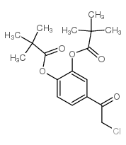 2-氯-3,4-双(特戊酰氧基)苯乙酮结构式