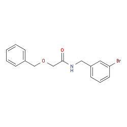 2-(苄氧基)-N-(3-溴苄基)乙酰胺结构式