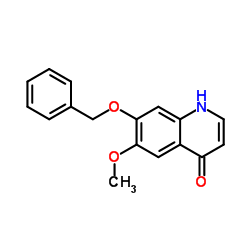 7-苄氧基-6-甲氧基-1H-喹啉-4-酮结构式