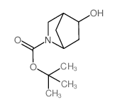 5-羟基-2-氮杂双环[2.2.1]庚烷-2-羧酸叔丁酯结构式