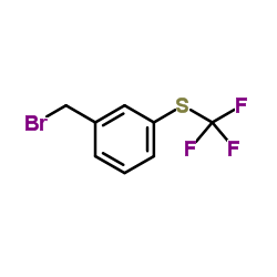 3-(三氟甲基硫代)苄溴结构式
