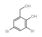 2,4-二溴-6-(羟基甲基)苯酚结构式
