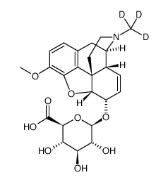 sodium,(2S,3S,5R,6R)-6-[[(4S,4aR,7S,7aR,12bS)-9-methoxy-3-(trideuteriomethyl)-2,4,4a,7,7a,13-hexahydro-1H-4,12-methanobenzofuro[3,2-e]isoquinoline-7-yl]oxy]-3,4,5-trihydroxyoxane-2-carboxylate Structure