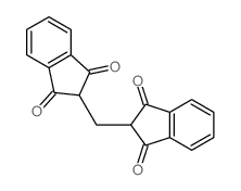1H-Indene-1,3(2H)-dione,2,2'-methylenebis-结构式