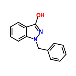 1-苄基-3-羟基-1H-吲唑结构式