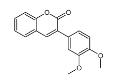 3-(3,4-dimethoxyphenyl)chromen-2-one结构式
