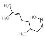 6-Octenal,3,7-dimethyl-, oxime Structure