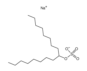 sulfuric acid mono-(1-octyl-nonyl ester), sodium-salt Structure