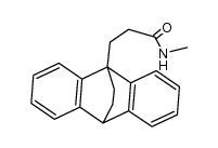 3-[Dibenzo[b,e]bicyclo[2.2.2]octadienyl-(1)]-propionsaeure-methylamid结构式