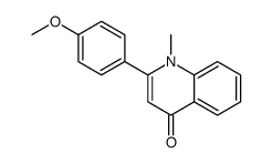 2-(4-methoxyphenyl)-1-methylquinolin-4-one结构式
