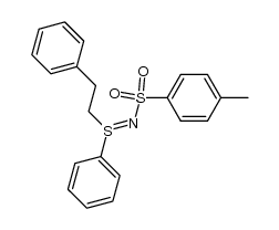 S-2-(Phenyl)aethyl-S-phenyl-N-p-tosylsulfilimin Structure