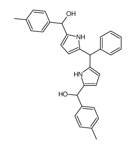 1,9-bis[α-hydroxy-α-(p-tolyl)methyl]-5-phenyldipyrromethane结构式