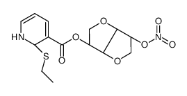 [(3S,3aR,6R,6aS)-6-nitrooxy-2,3,3a,5,6,6a-hexahydrofuro[3,2-b]furan-3-yl] 2-ethylsulfanyl-1,2-dihydropyridine-3-carboxylate Structure