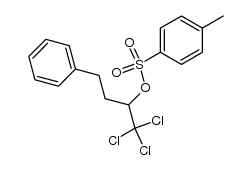 α-(trichloromethyl)benzenepropanol 4-methylbenzenesulfonate结构式