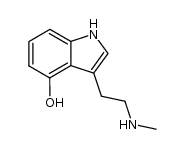 4-Hydroxy-N-methyltryptamine结构式