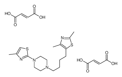 (Z)-but-2-enedioic acid,2,4-dimethyl-5-[4-[4-(4-methyl-1,3-thiazol-2-yl)piperazin-1-yl]butyl]-1,3-thiazole Structure